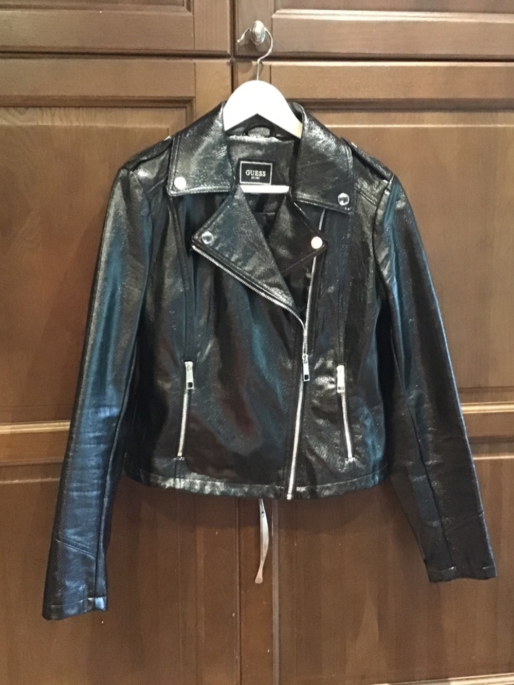 Shiny black jacket